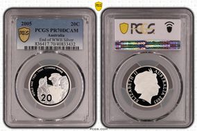 2005 20C End of WWII Silver PR70DCAM