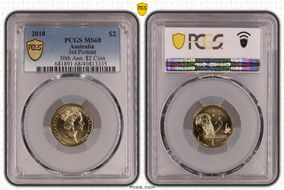 2018 $2 3rd Portrait 30th Ann. $2 Coin MS68