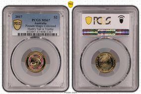 2017 $2 Possum Magic Colorized Hush's Tail is Visible MS67