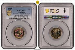 2017 $2 Possum Magic Colorized Hush's Tail is Visible MS66