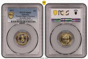2017 $2 Possum Magic Colorized Invisible Hush MS65