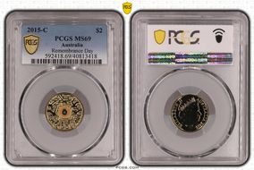 2015-C $2 Remembrance Day In Flanders Fields Colorized MS69