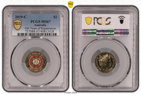 2019-C $2 100 Years of Repatriation Colorized MS67