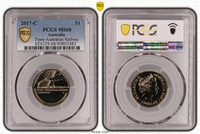 2017-C $1 Trans-Australian Railway MS68