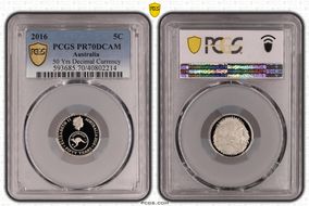 2016 5C 50 Yrs Decimal Currency PR70DCAM