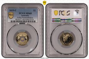 2019-C $2 Police Remembrance Colorized MS68