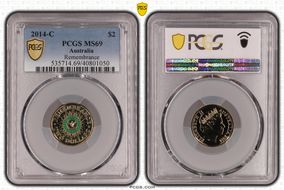 2014-C $2 Remembrance Colorized MS69