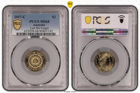 2017-C $2 Lest We Forget Colorized MS68