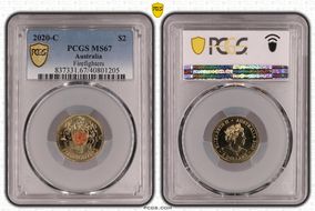 2020-C $2 Firefighters Colorized MS67