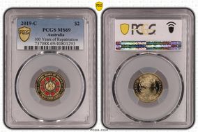 2019-C $2 100 Years of Repatriation Colorized MS69