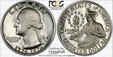 1976-S 25C Silver PR70DCAM