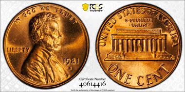 1981-D 1C MS67RD