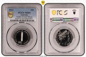 2012 20C Fields of Gold Wheat MS69