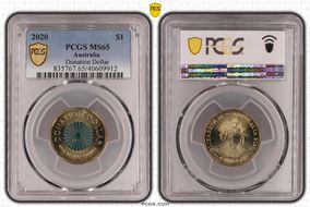 2020 $1 Donation Dollar MS65