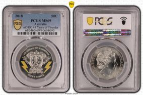 2018 50C AC/DC 45 Years of Thunder MS69