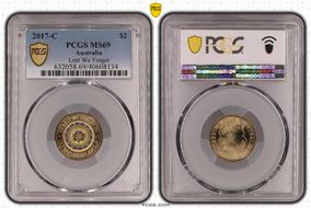 2017-C $2 Lest We Forget Colorized MS69