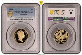 1991 $1 PR70DCAM