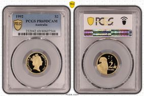 1992 $2 PR69DCAM