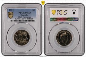 2021 $1 Plush Kangaroos - Baby Set MS67