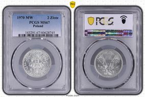 1970 MW 2 Zlote MS67