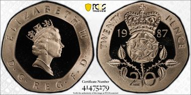 1987 20p S-G2 PR68DCAM