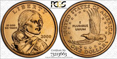 2000-D SAC$1 MS67