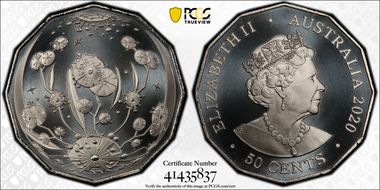 2020 50C Christmas Decoration MS69