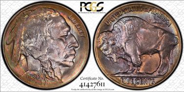 1930-S 5C MS66+