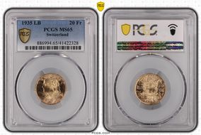 1935 LB 20 Fr KM-35.1  Au MS65