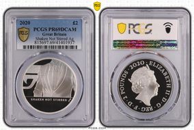 2020 £2 Shaken Not Stirred Ag PR69DCAM
