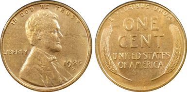 1925-S 1C MS64RD