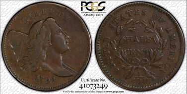 1794 1/2C C-4a Sm Edge Letters VF35BN