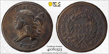 1793 1/2C C-3 VF25BN