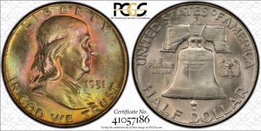 1951-D 50C MS67FBL