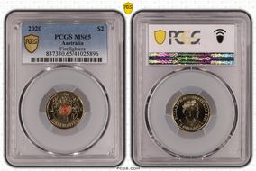 2020 $2 Firefighters Colorized MS65