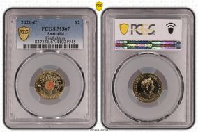 2020-C $2 Firefighters Colorized MS67