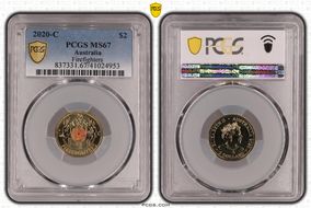 2020-C $2 Firefighters Colorized MS67