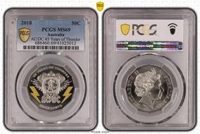 2018 50C AC/DC 45 Years of Thunder MS69