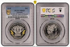 2018 50C AC/DC 45 Years of Thunder MS69