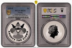 2020-P $1 Krusty the Clown MS70