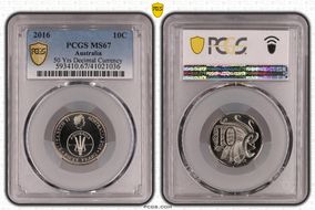 2016 10C 50 Yrs Decimal Currency MS67