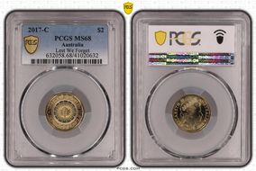 2017-C $2 Lest We Forget Colorized MS68