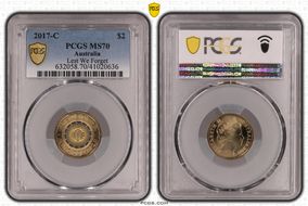 2017-C $2 Lest We Forget Colorized MS70