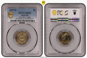 2017-C $2 Lest We Forget Colorized MS69