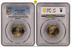 2018 $1 Sir John Monash MS67