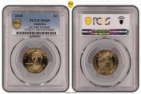 2018 $1 Sir John Monash MS69