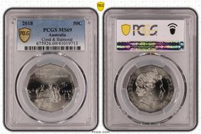 2018 50C Coral & Balmoral MS69