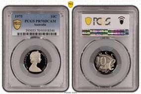 1975 10C PR70DCAM