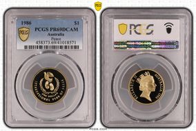 1986 $1 Peace PR69DCAM