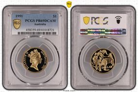 1991 $1 PR69DCAM
